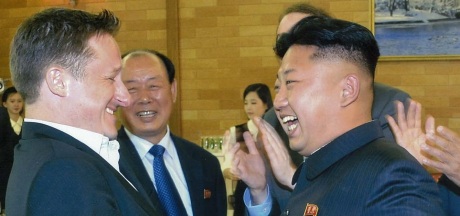 Michael Spavor og Kim Jong-un kommer godt overens.