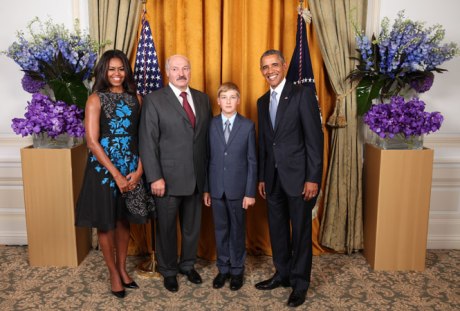 Under forrige ukes besøk i New York, rakk Kolya å møte Barack og Michelle Obama.